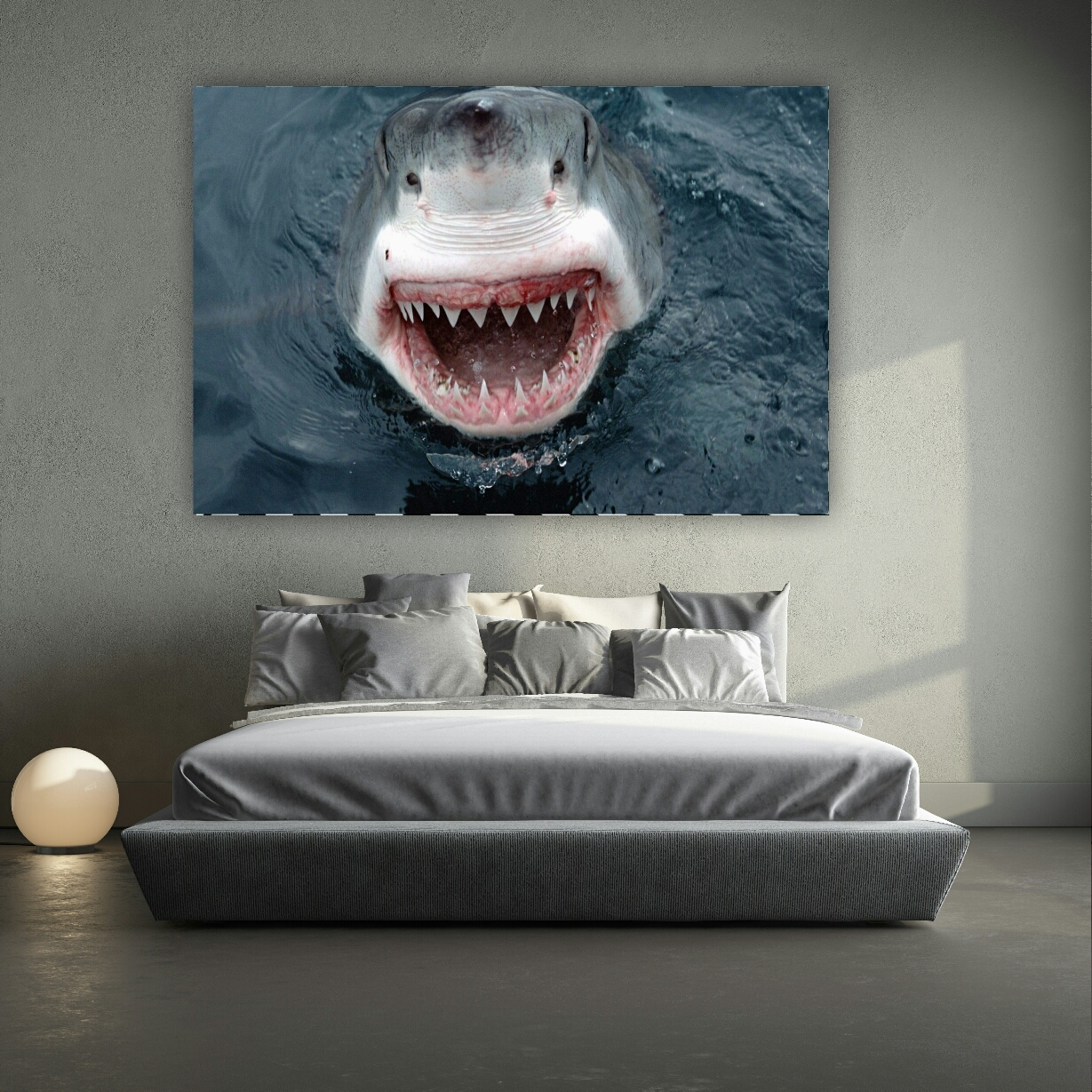 تابلو بوم طرح کوسه کد AR8880