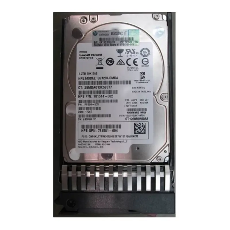 هارد سرور اچ پی HP 1.2TB SAS 12G 10K SFF EG1200JEMDA