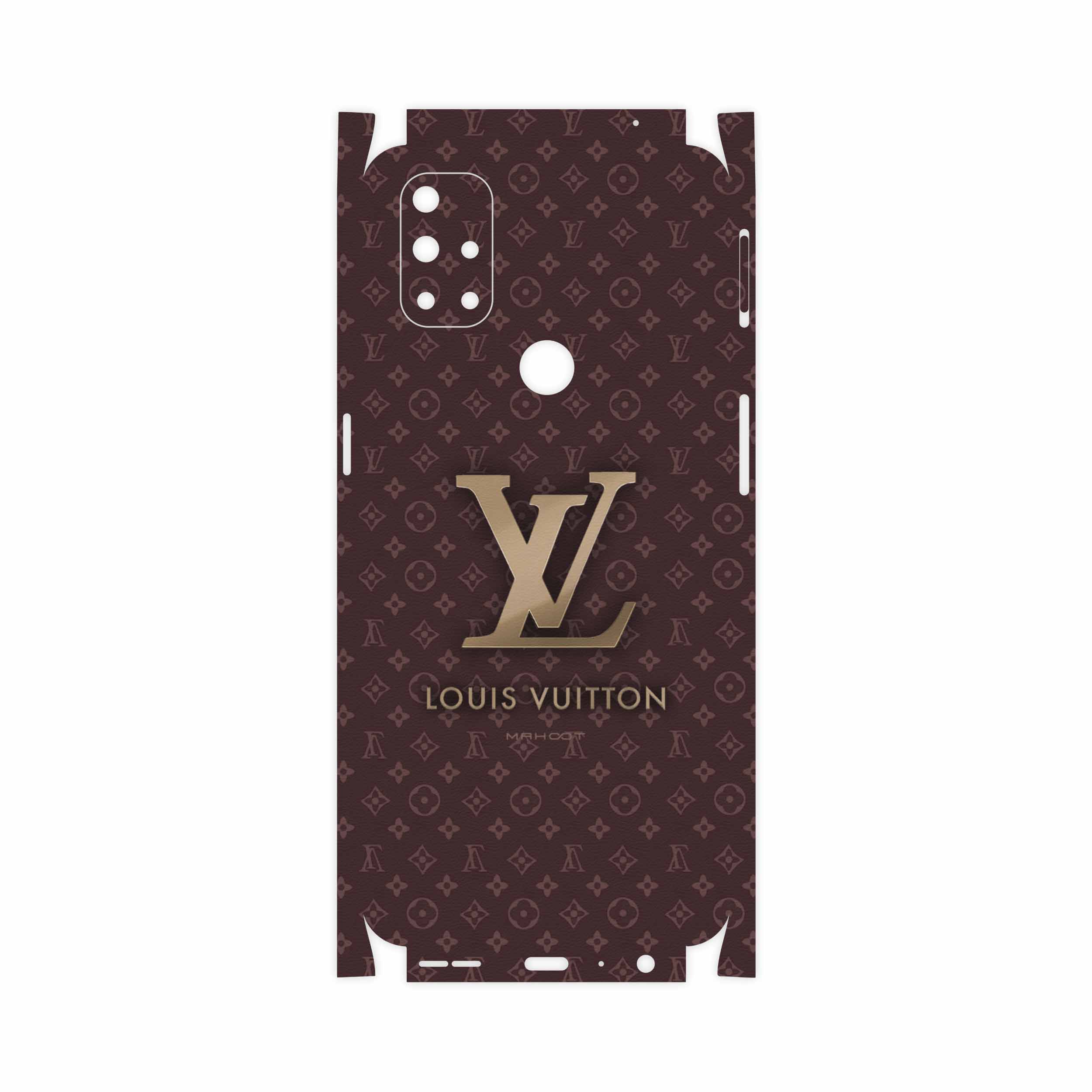 برچسب پوششی ماهوت مدل LOUIS-VUITTON-Logo-FullSkin مناسب برای گوشی موبایل وان پلاس Nord N10 5G