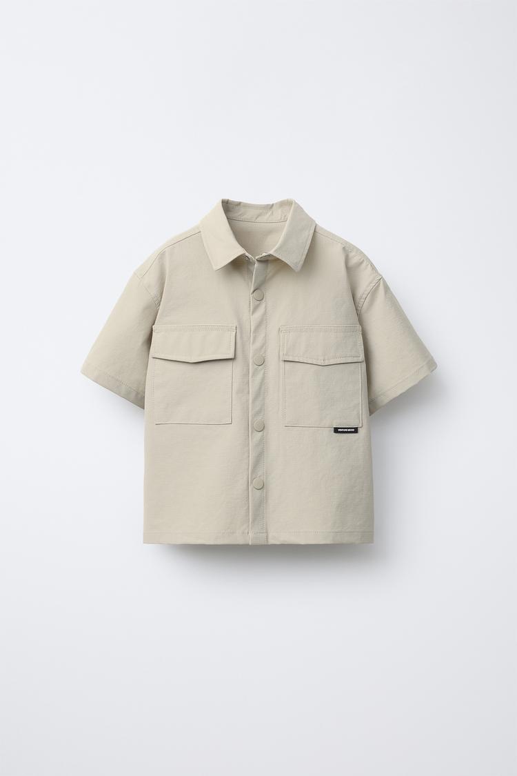 پیراهن پسرانه زارا TECHNICAL SHIRT WITH POCKETS | تهران زارا TehranZara