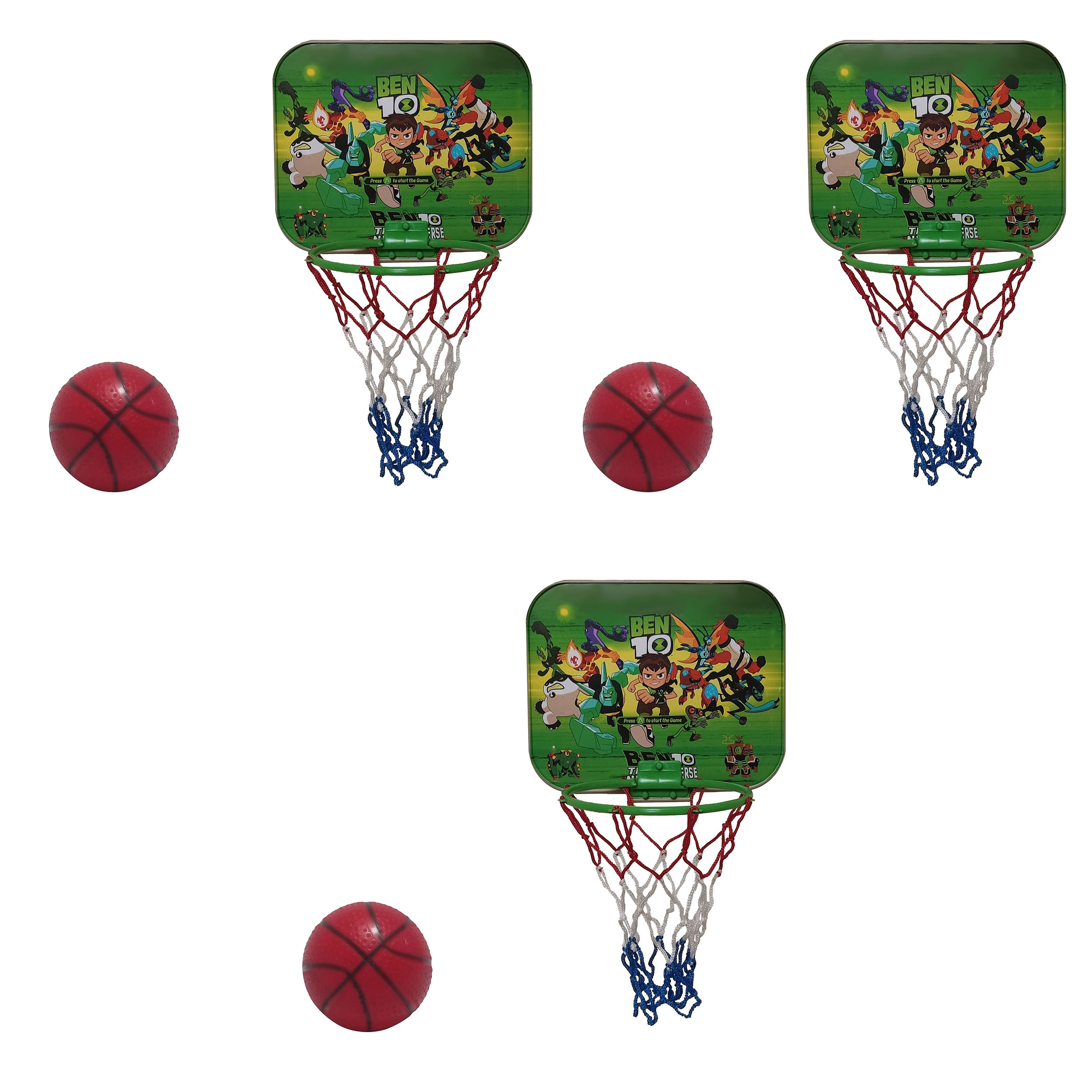 اسباب بازی بسکتبال مدل بن تن و دوستان ستارگان بسته 3 عددی