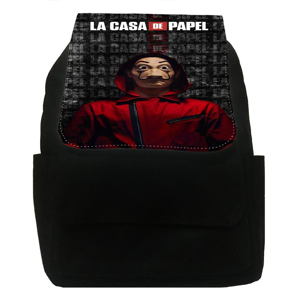 کوله پشتی طرح سریال خانه کاغذی مدل pn4