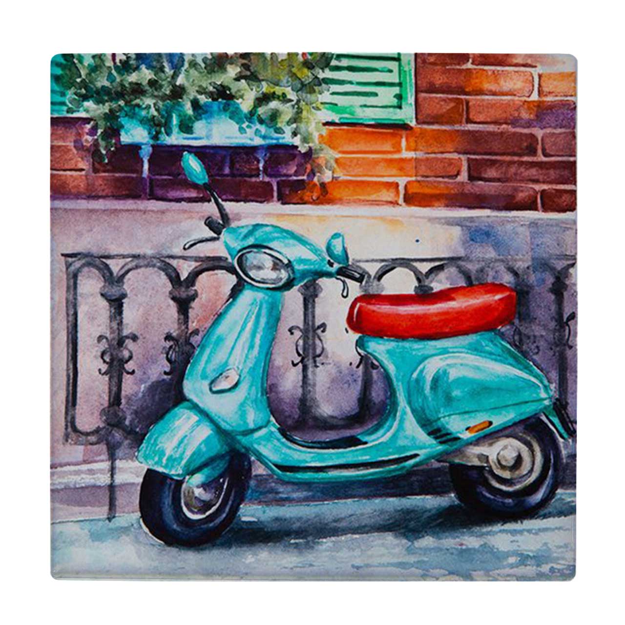 کاشی طرح نقاشی موتور وسپا کد wk4243