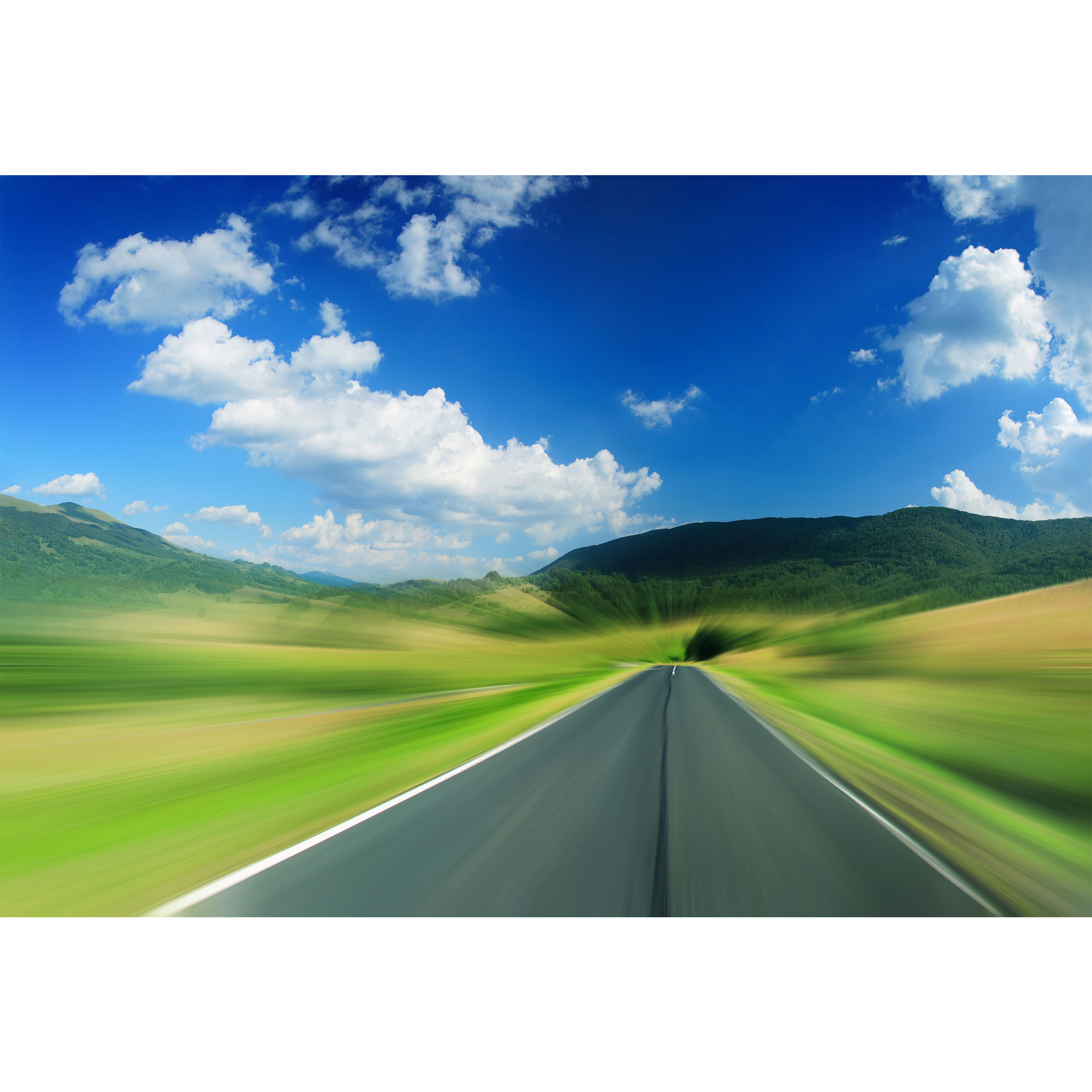 تابلو شاسی مدل جاده و آسمان و درخت و طبیعت T7032