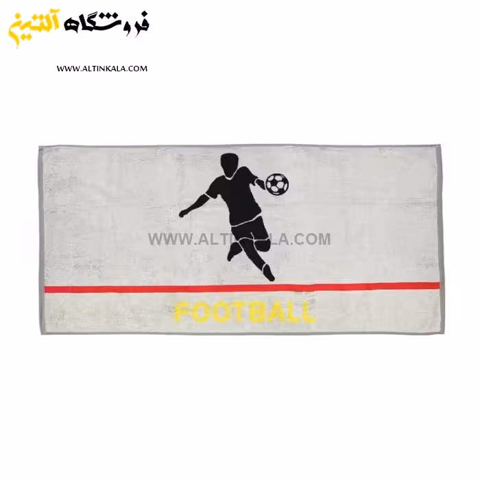حوله استخری برق لامع طرح فوتبال 1 سایز 70×140