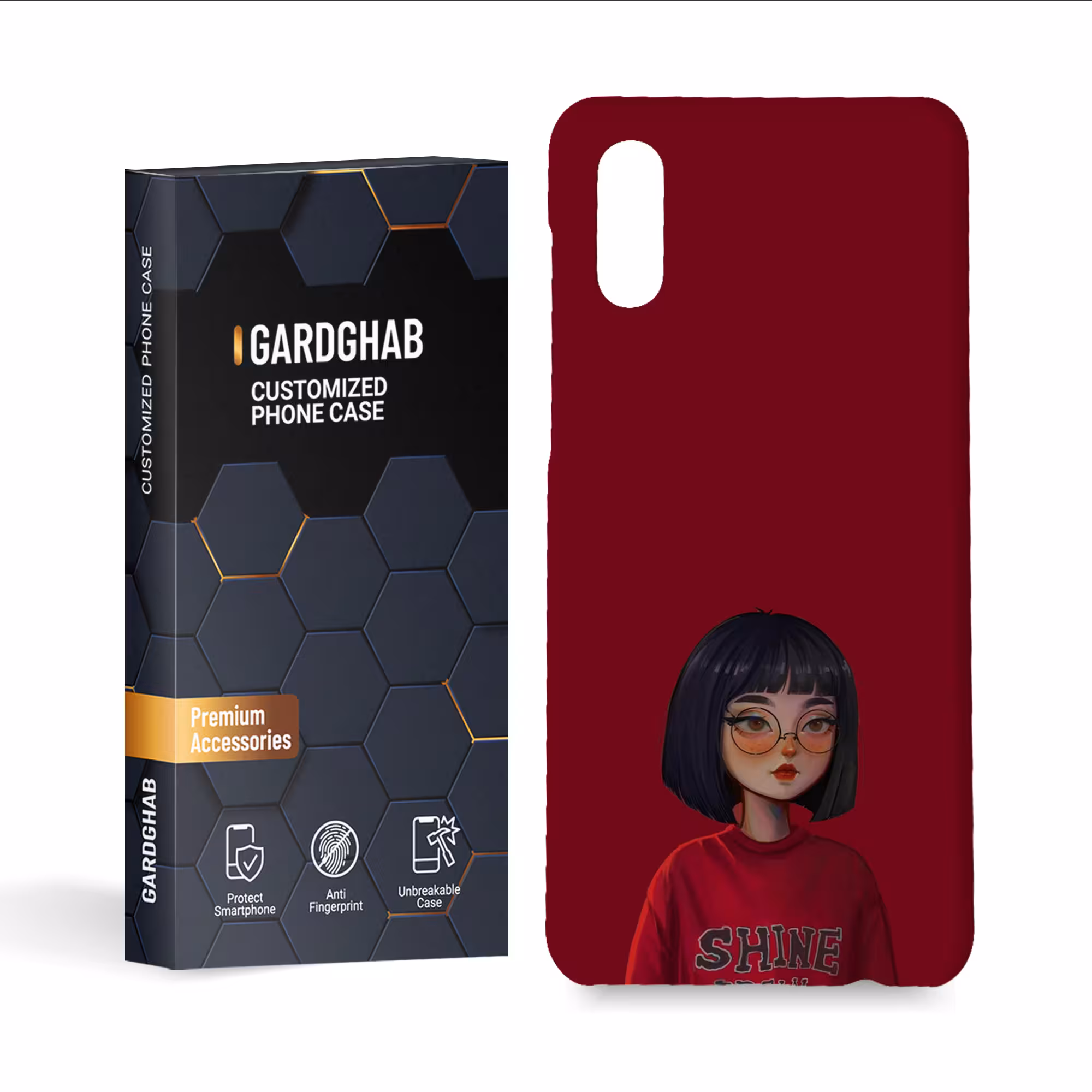 کاور گارد قاب مدل دخترانه مناسب برای گوشی موبایل سامسونگ galaxy a02