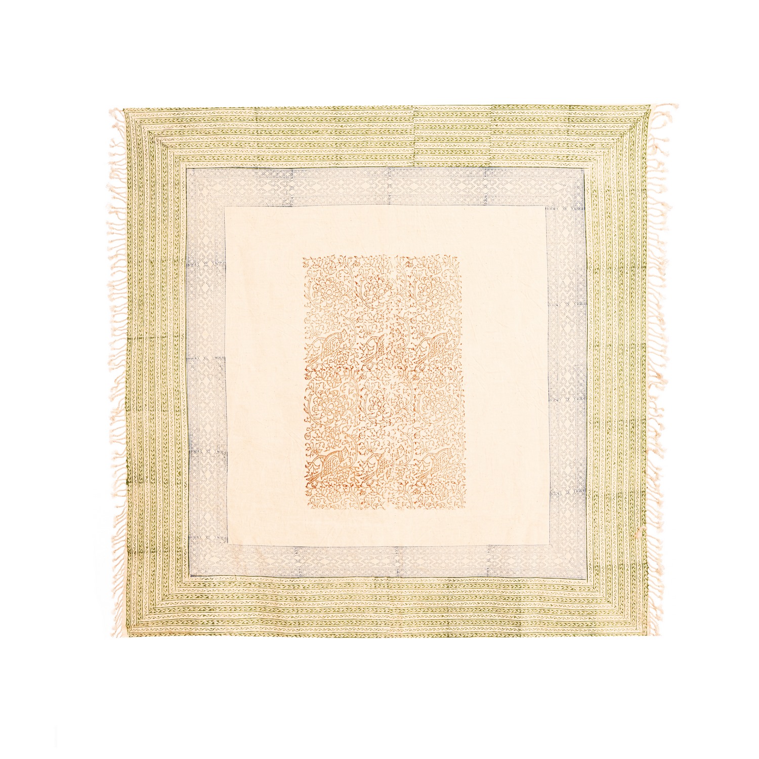 رومیزی طرح گل و مرغ