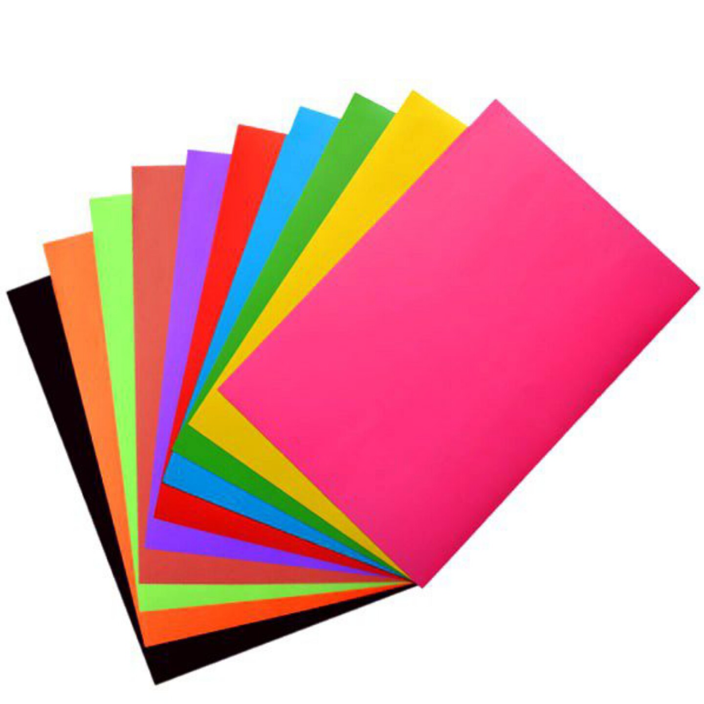 بسته 10 عددی مقوا آ4 رنگی دو طرفه 