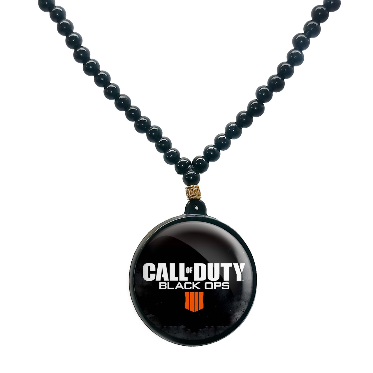 گردنبند پرمانه طرح call of duty کد pmd.1636 مدل دو طرفه