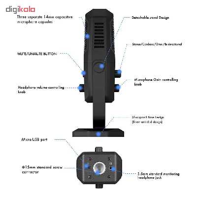 میکروفون استودیویی یانمای مدل SF-900