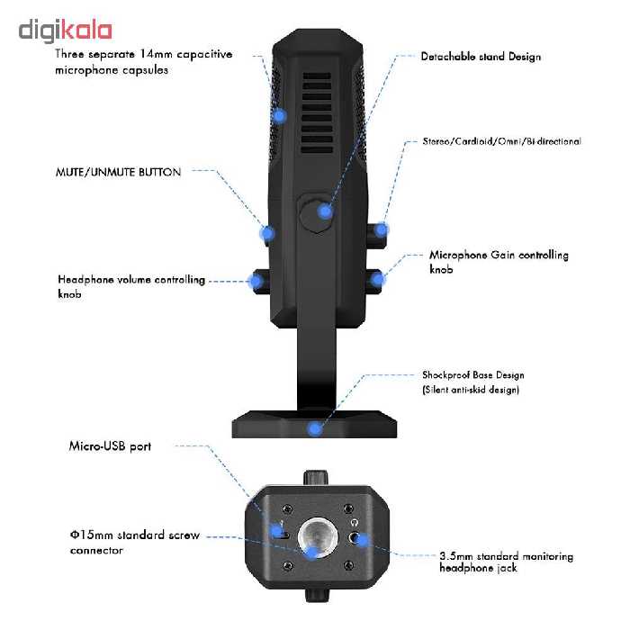 میکروفون استودیویی یانمای مدل SF-900