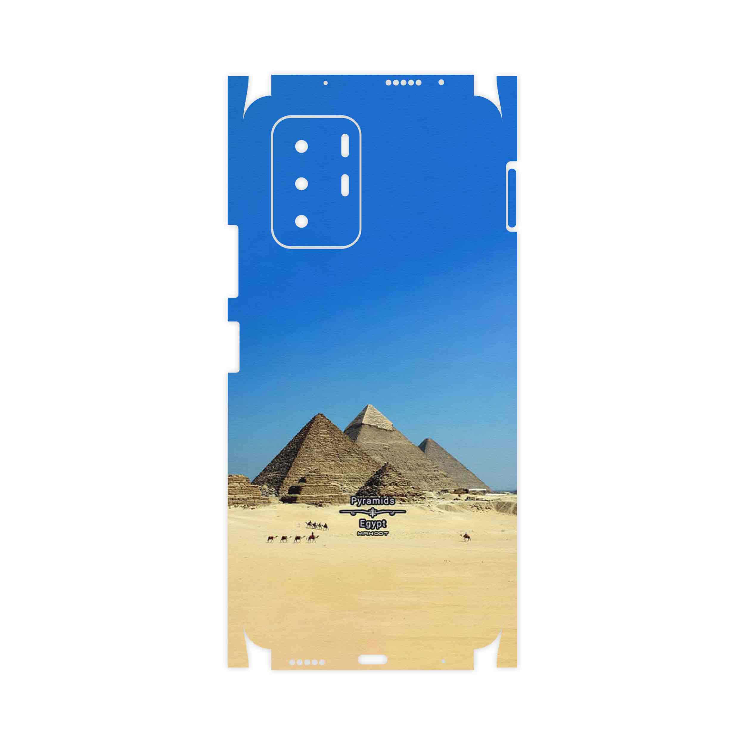 برچسب پوششی ماهوت مدل Pyramids of Egypt-FullSkin مناسب برای گوشی موبایل شیائومی Redmi Note 10 Pro (China)