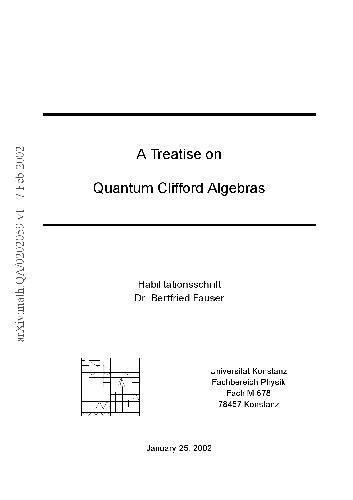 خرید و دانلود نسخه کامل کتاب A treatise on quantum Clifford algebras