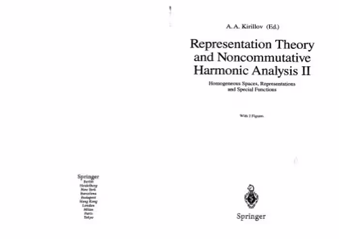خرید و دانلود نسخه کامل کتاب Harmonic Analysis on Homogeneous Spaces
