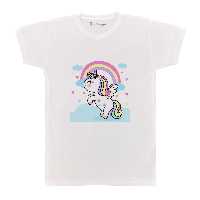 تی شرت بچگانه پرمانه طرح یونیکورن کد pmt.3368