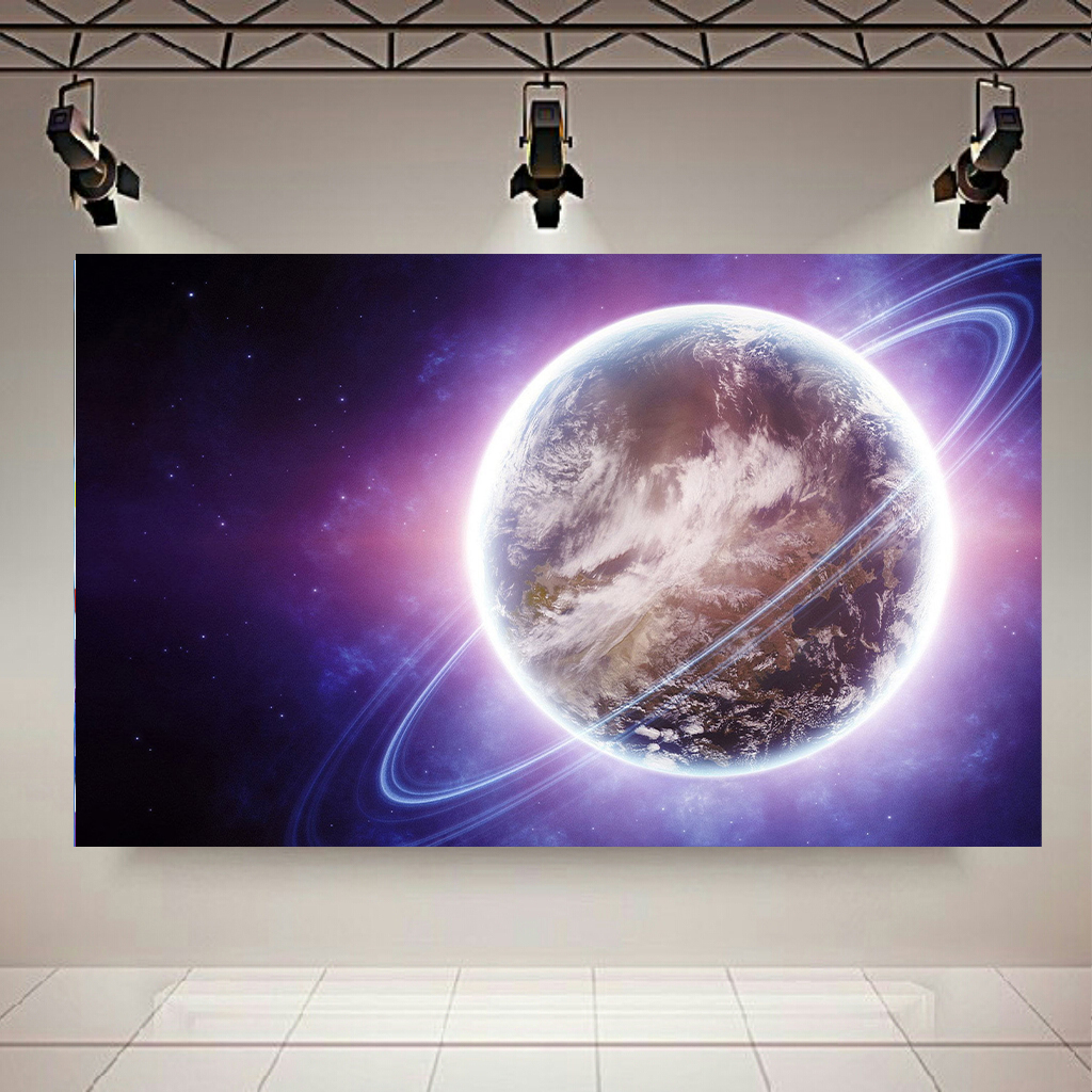 تابلو شاسی طرح کهکشان و ستارگان مدل سیاره و قمر کد AR1187