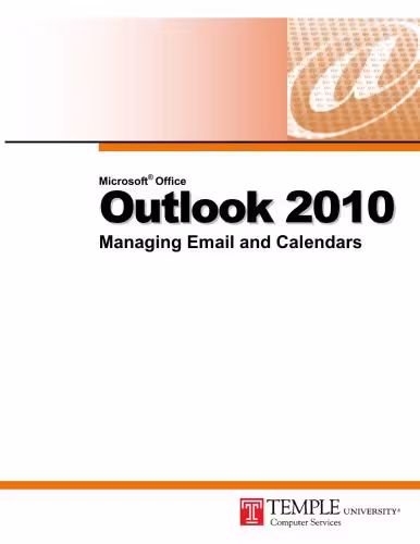 خرید و دانلود نسخه کامل کتاب CustomGuide. Microsoft Office Outlook 2010. Managing Email and Calendars