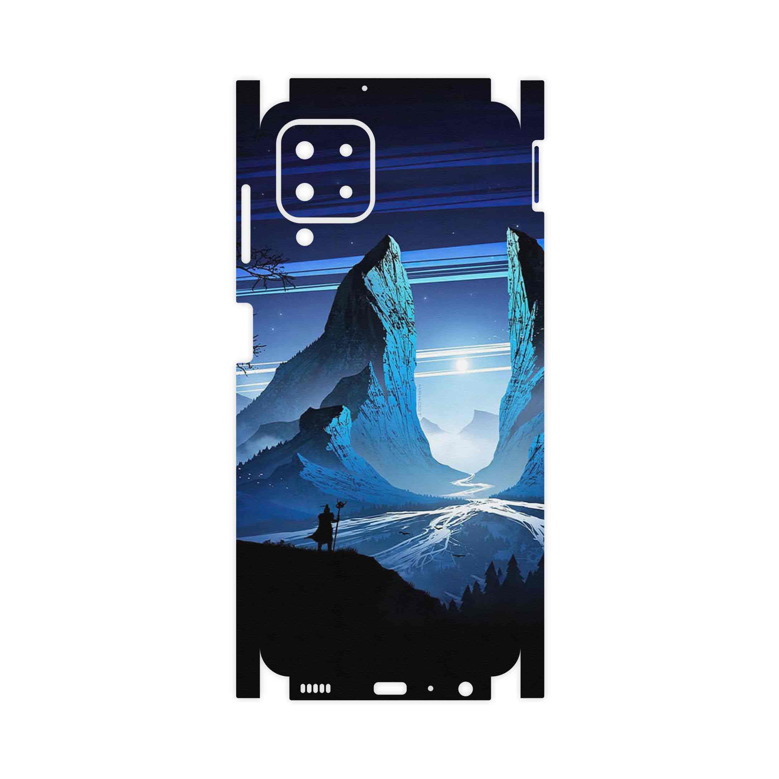 برچسب پوششی ماهوت مدل Blue Mountains Digital Art-FullSkin مناسب برای گوشی موبایل سامسونگ Galaxy A22 4G