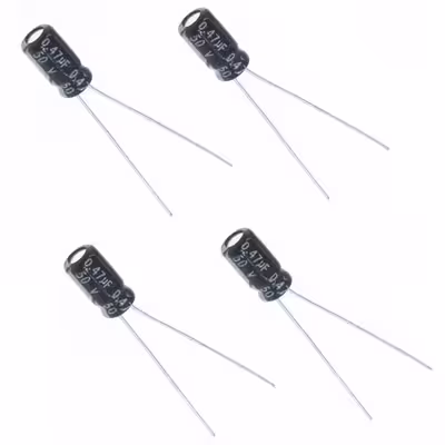 خازن الکترولیت 0.47 میکروفاراد مدل TK 50V بسته 4 عددی