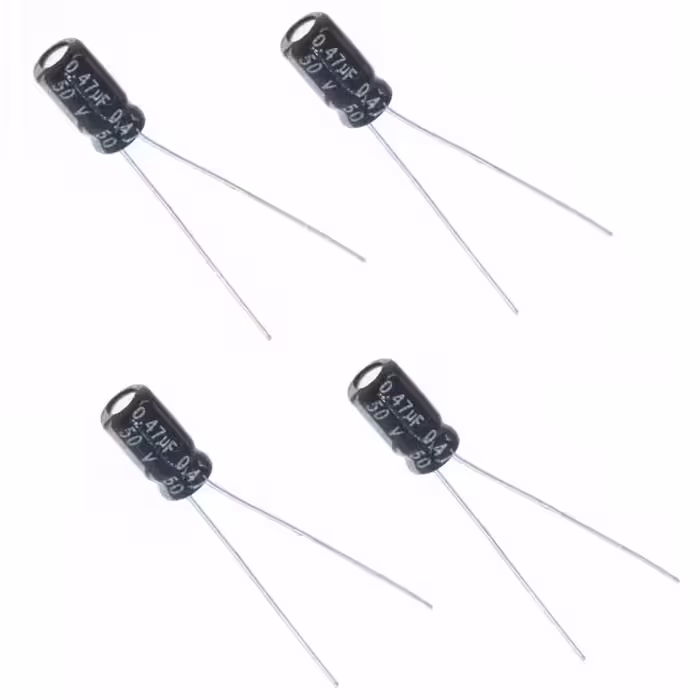 خازن الکترولیت 0.47 میکروفاراد مدل TK 50V بسته 4 عددی