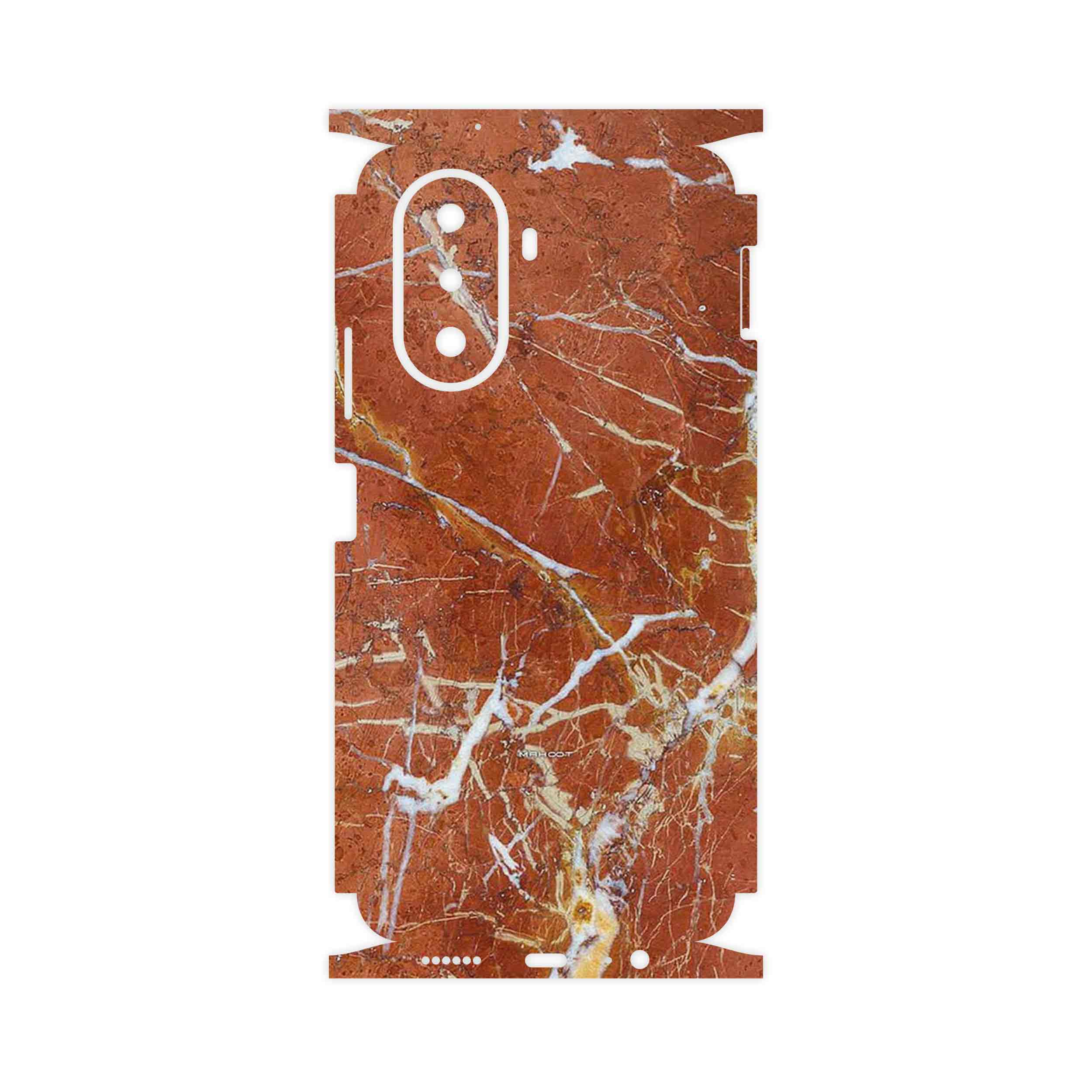 برچسب پوششی ماهوت مدل Red Marble-FullSkin مناسب برای گوشی موبایل هوآوی Nova Y70 Plus