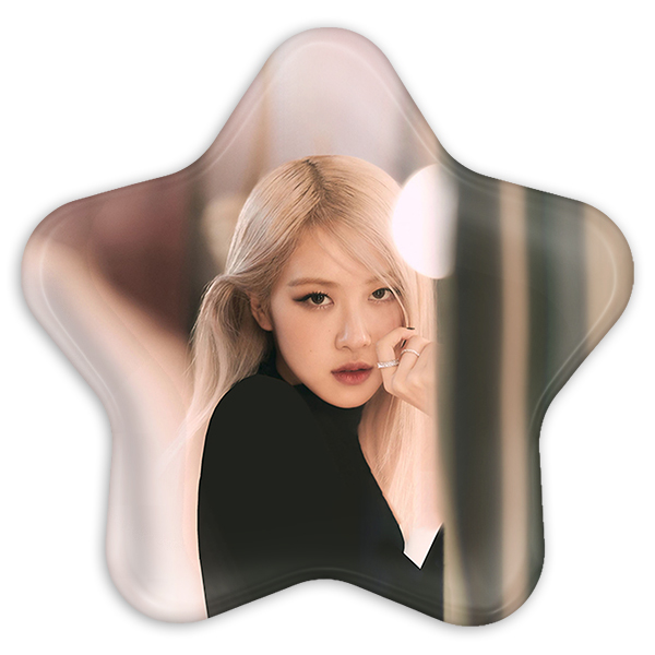 پیکسل خندالو طرح رزی گروه بلک پینک مدل ستاره ای کد 3656