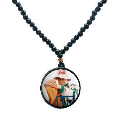 گردنبند پرمانه طرح exo کد pmd.13909 مدل دو طرفه