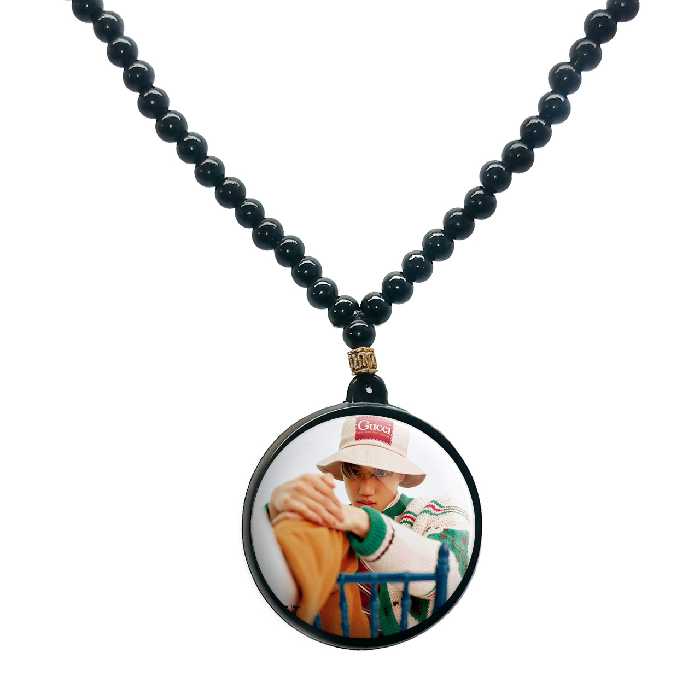 گردنبند پرمانه طرح exo کد pmd.13909 مدل دو طرفه