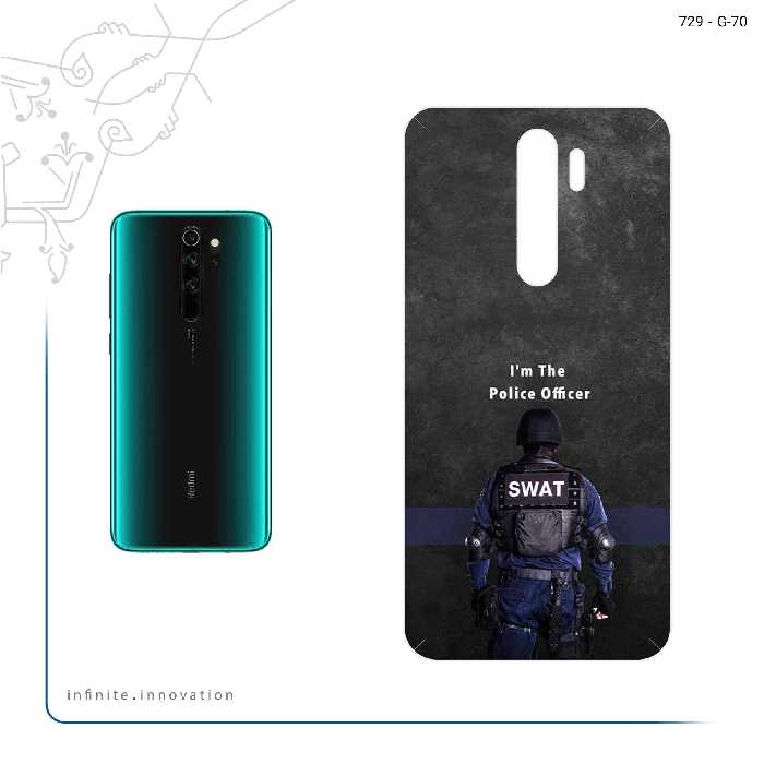 برچسب پوششی ماهوت مدل Police Officer مناسب برای گوشی موبایل شیائومی Redmi Note 8 Pro