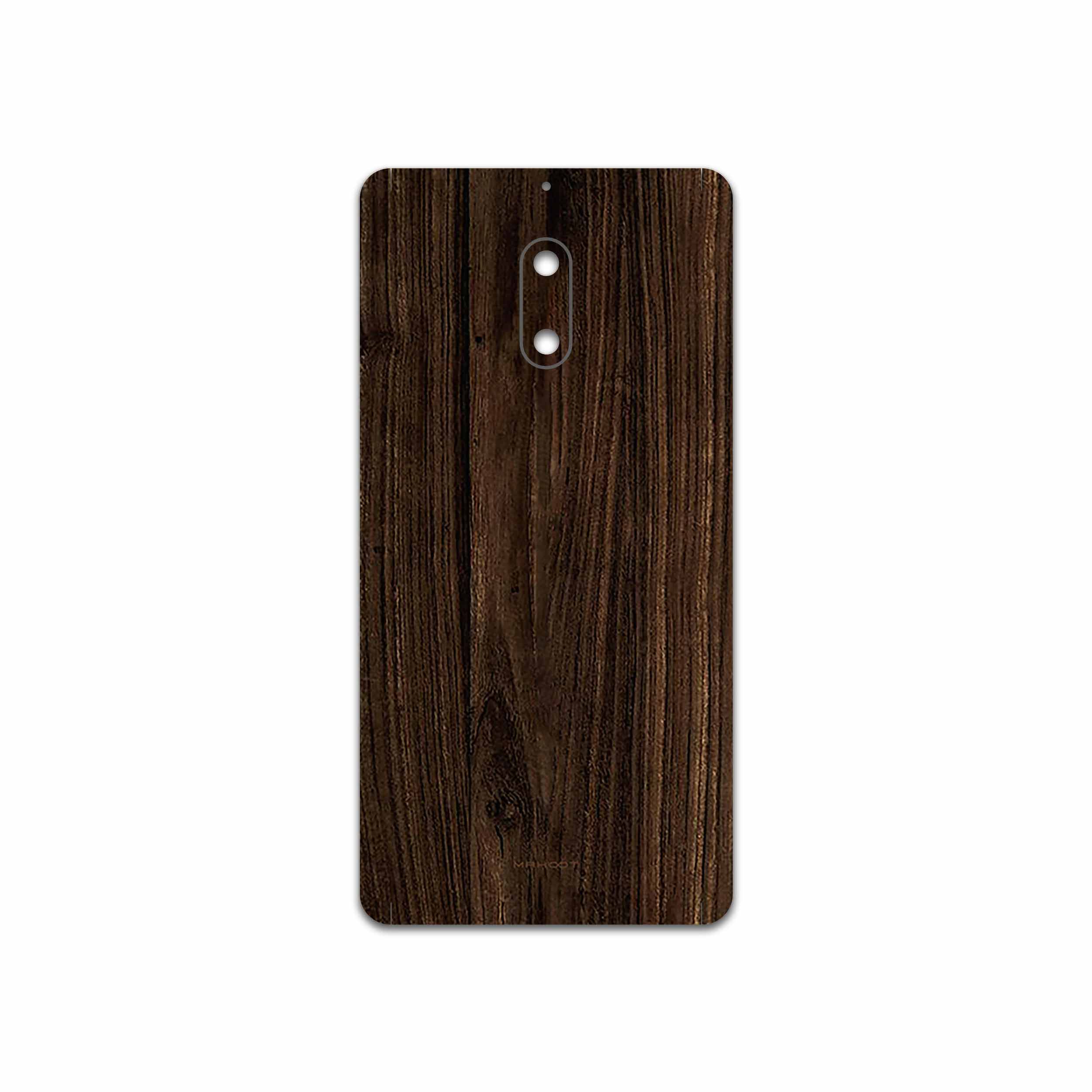برچسب پوششی ماهوت مدل Dark Walnut Wood مناسب برای گوشی موبایل نوکیا 6