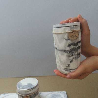 بانکه مدل سنگی کد 905 مجموعه 3 عددی به همراه سینی