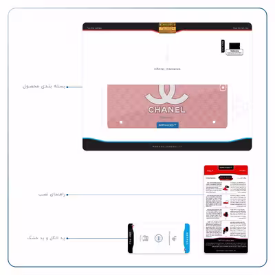 برچسب پوششی ماهوت مدل CHANEL-Logo مناسب برای تبلت سامسونگ Galaxy Tab S2 9.7 2015 T815