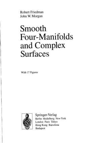 خرید و دانلود نسخه کامل کتاب Smooth four-manifolds and complex surfaces