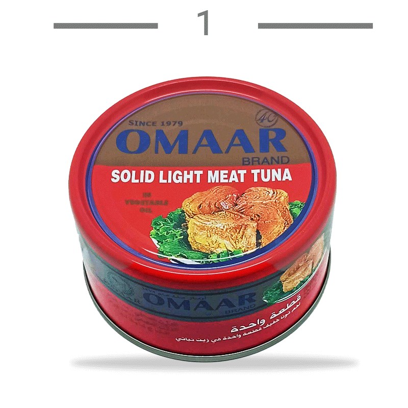 کنسرو تن ماهی OMAAR عمر وزن 185 گرم ساخت تایلند