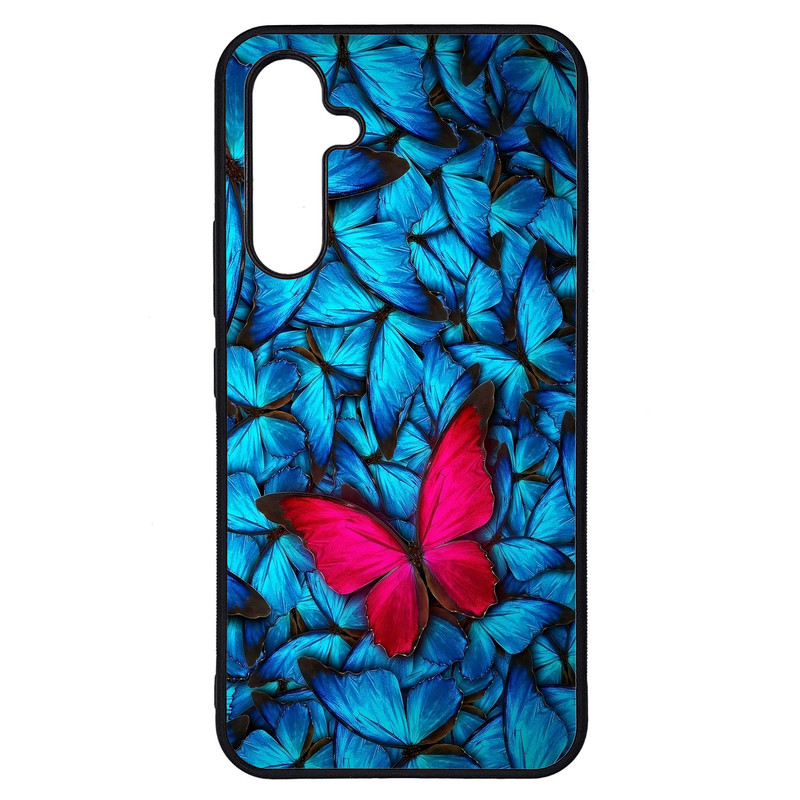 کاور طرح پروانه کد G-089 مناسب برای گوشی موبایل سامسونگ Galaxy A54 / A54 5G | دیجی قاب دونی