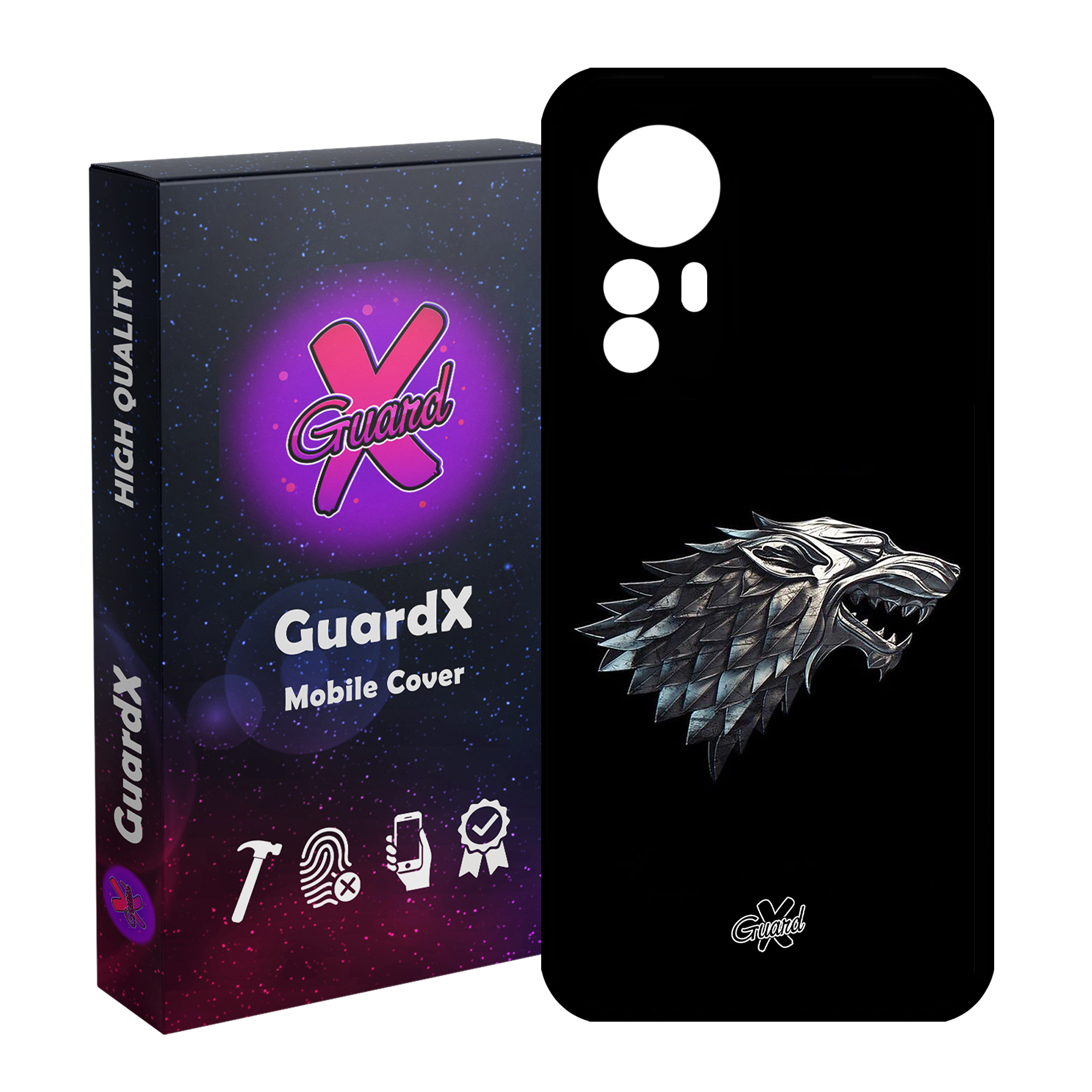 کاور گارد ایکس طرح Pubg مدل Glass10424 مناسب برای گوشی موبایل شیائومی Mi 12 Pro/Mi 12S Pro