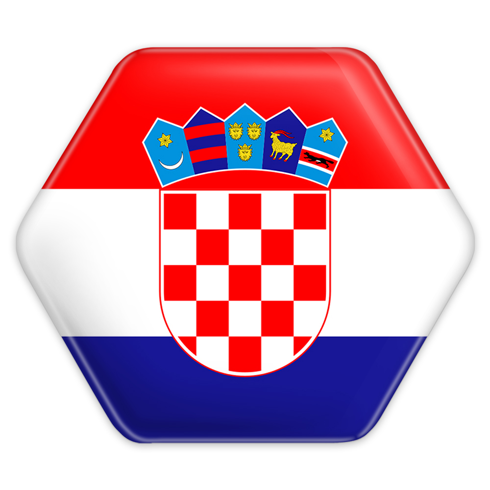 پیکسل خندالو طرح تیم ملی کرواسی مدل شش ضلعی کد 2030