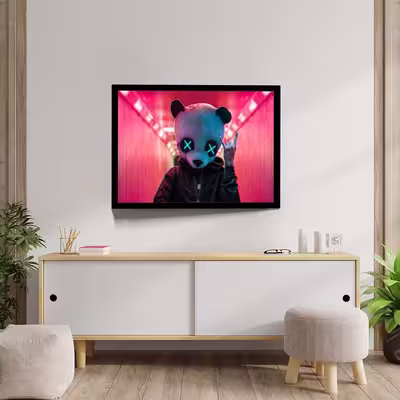 تابلو مدل rockstar panda کد F-15037