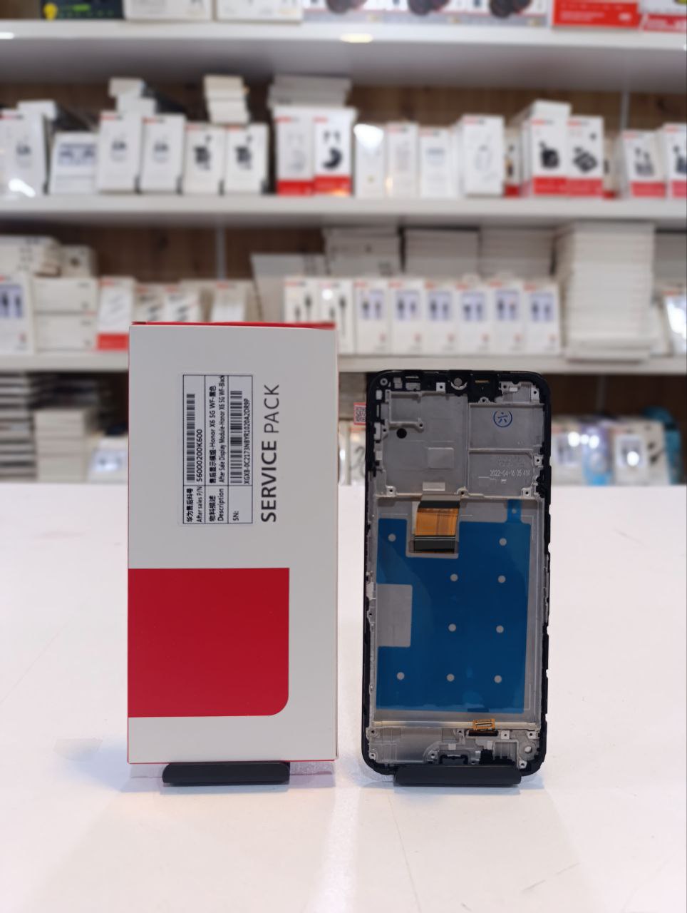LCD Huawei Honor X6 X8 5G Black Original 100% ( Frame) Service Pack