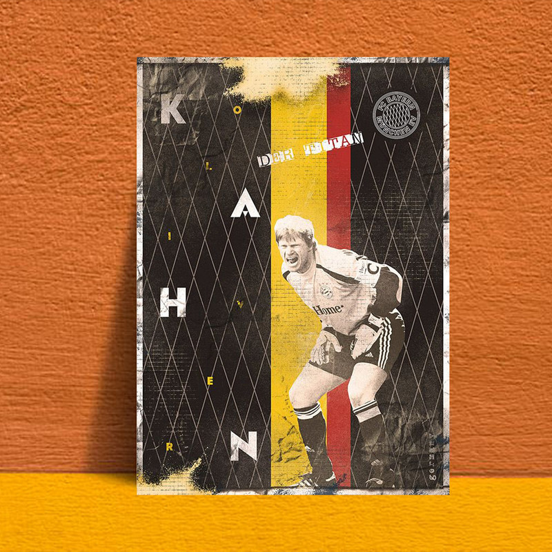 تابلو شاسی طرح پوستر ورزشی مدل اولیور کان کد FS59 | دنیای قاب