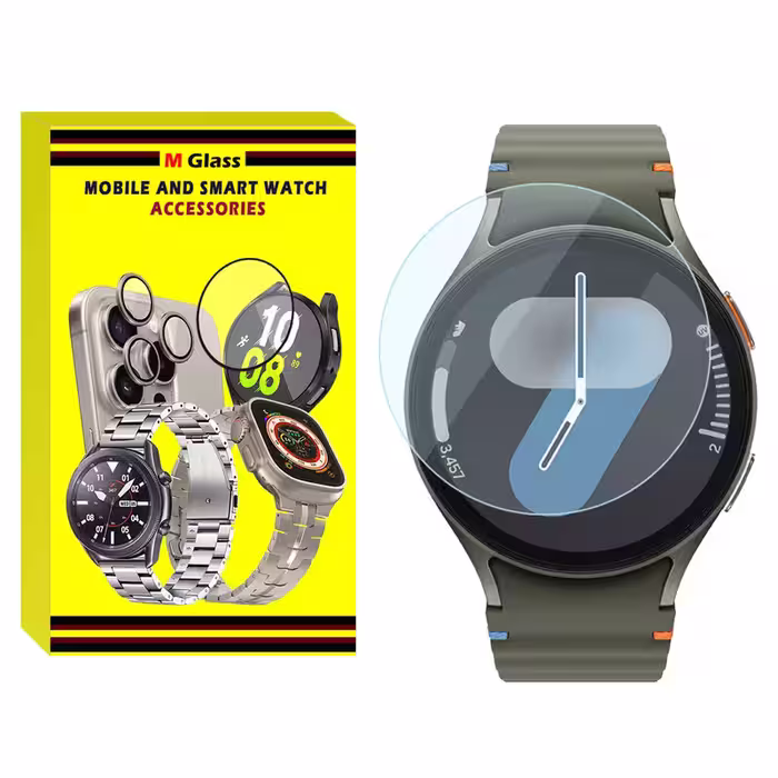 محافظ صفحه نمایش شیشه‌ای ام‌گلس مدل Glass-MG مناسب برای ساعت هوشمند سامسونگ Galaxy Watch 7 44mm | کالا برتری