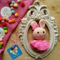 جاکلیدی خرگوش قابل سفارش در رنگهای دلخواه عروسکهای دلا