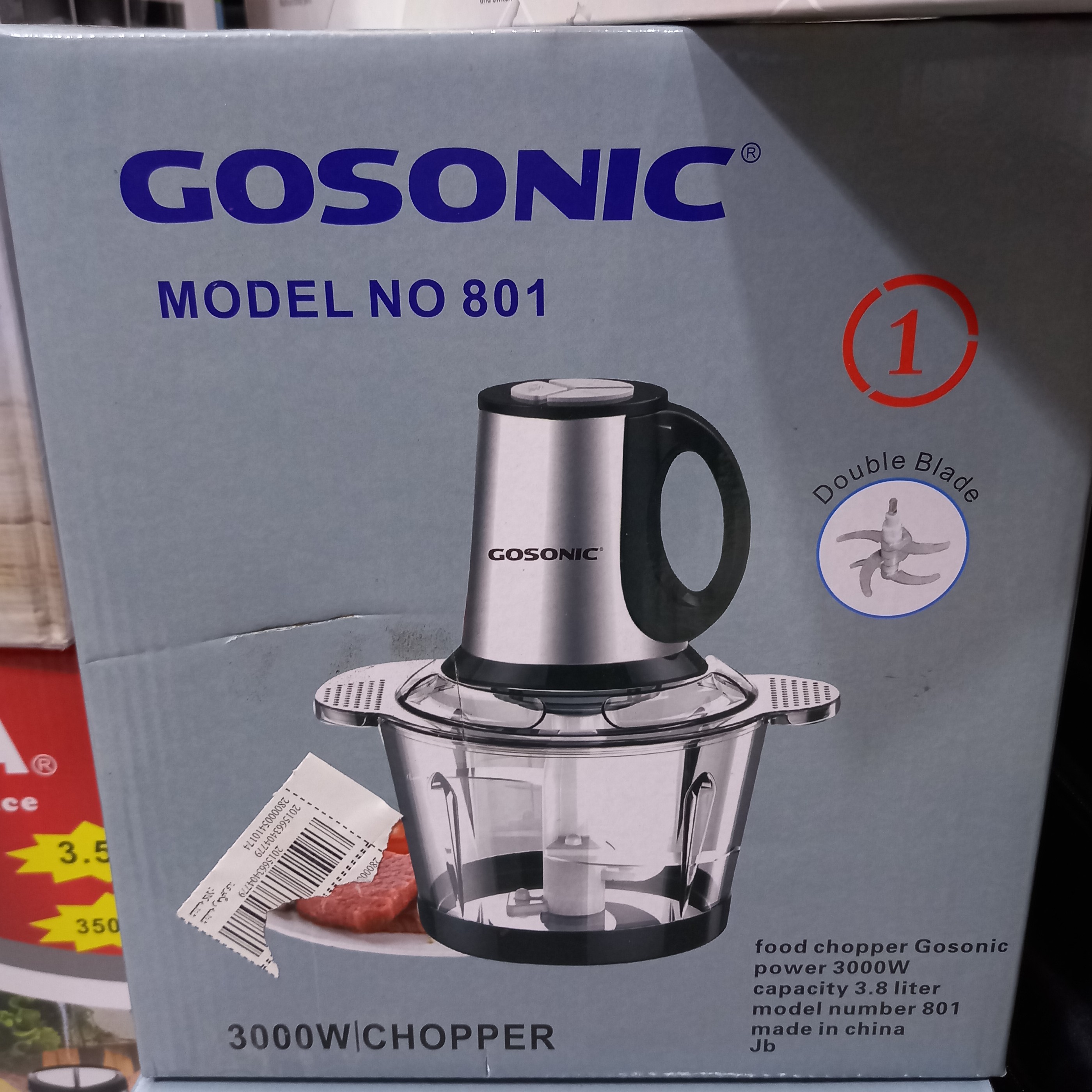 خردکن گوسونیک 3.8 لیتر 3000 وات اصلی درجه یک مدل801