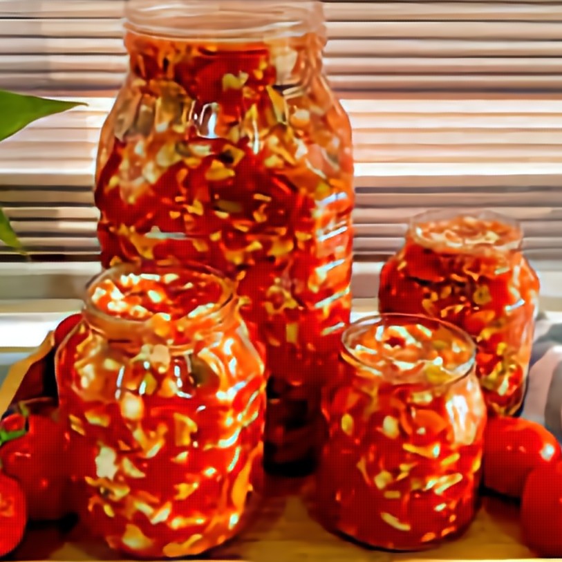 ترشی آب گوجه خوشمزه در بسته بندی 1 کیلو و 300 گرمی