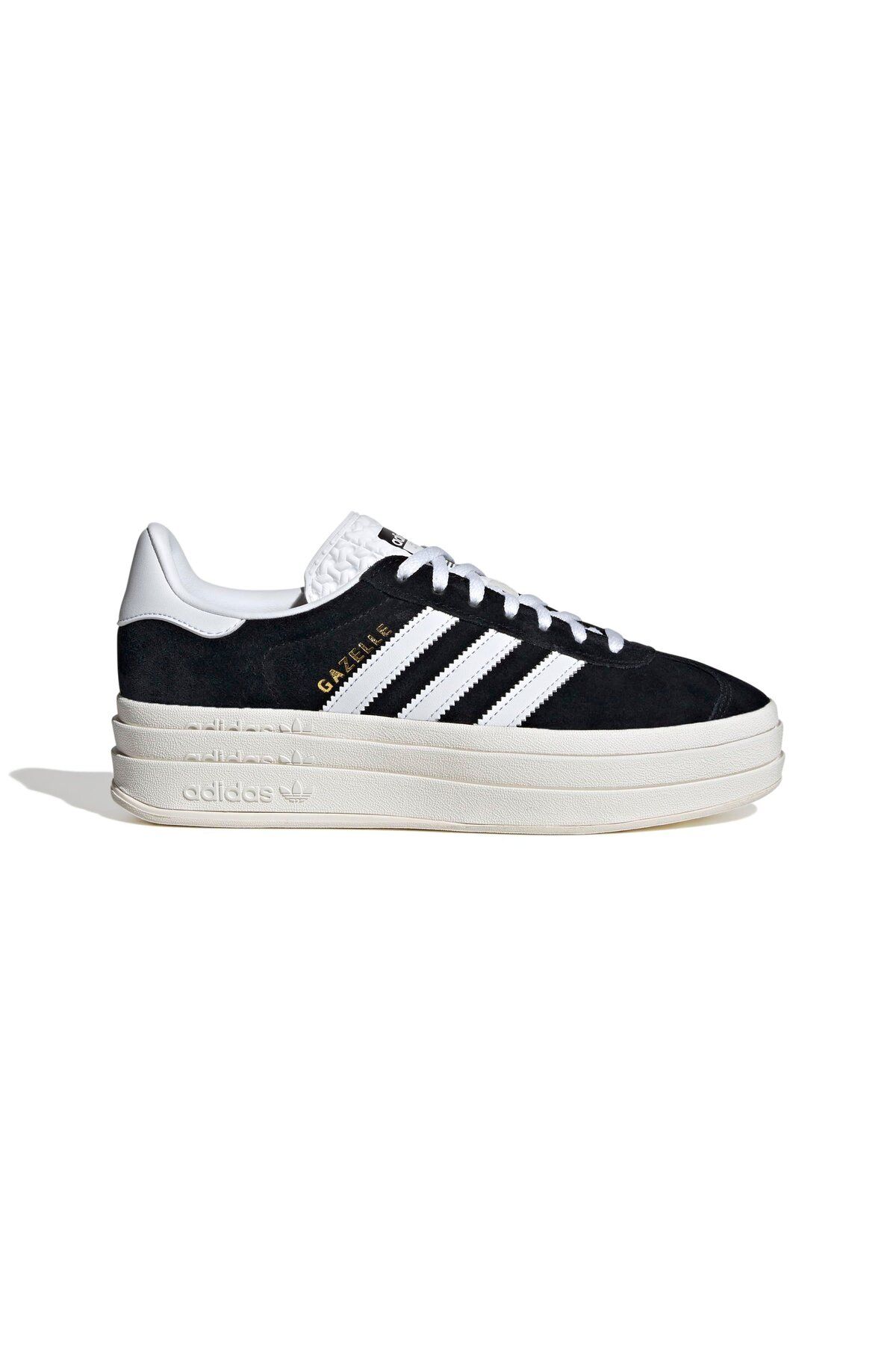 اسنیکر مشکی زنانه سیاه کتونی کفش های ورزشی و سفید GAZELLE HQ6912 adidas
