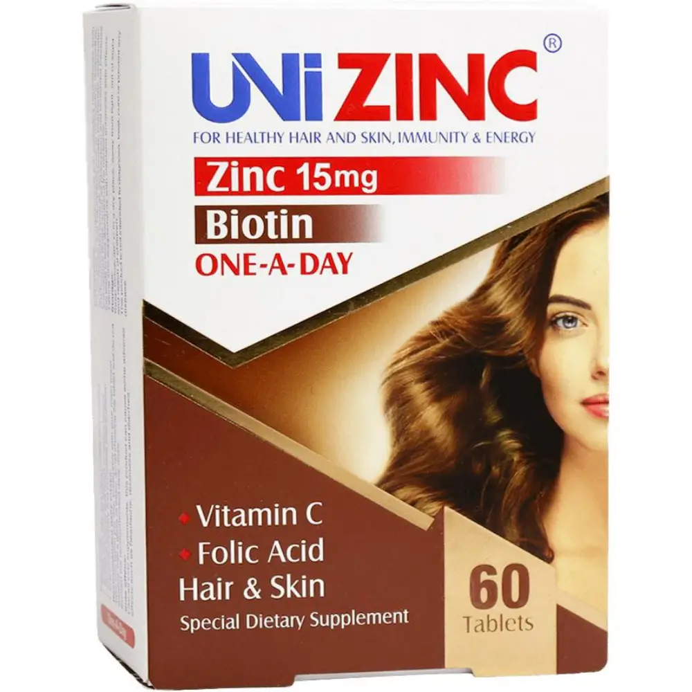 قرص یونی زینک ابیان دارو 60 عددی