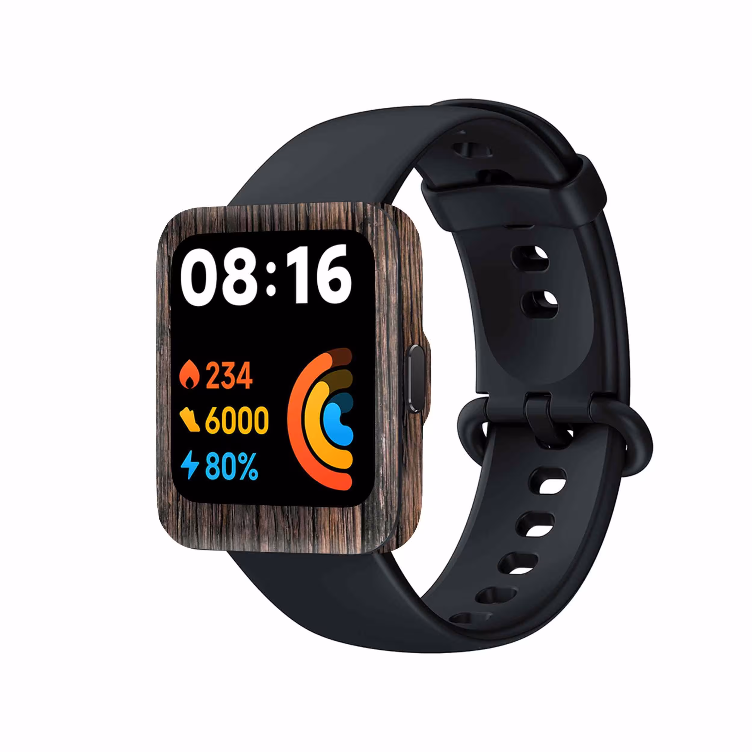برچسب ماهوت طرح Burned_Wood مناسب برای ساعت هوشمند شیائومی Redmi Watch 2 Lite