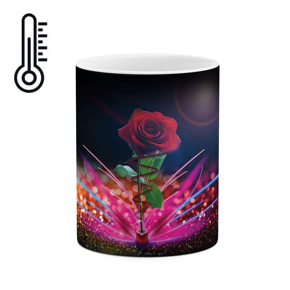 ماگ حرارتی طرح گل مدل mgh00647