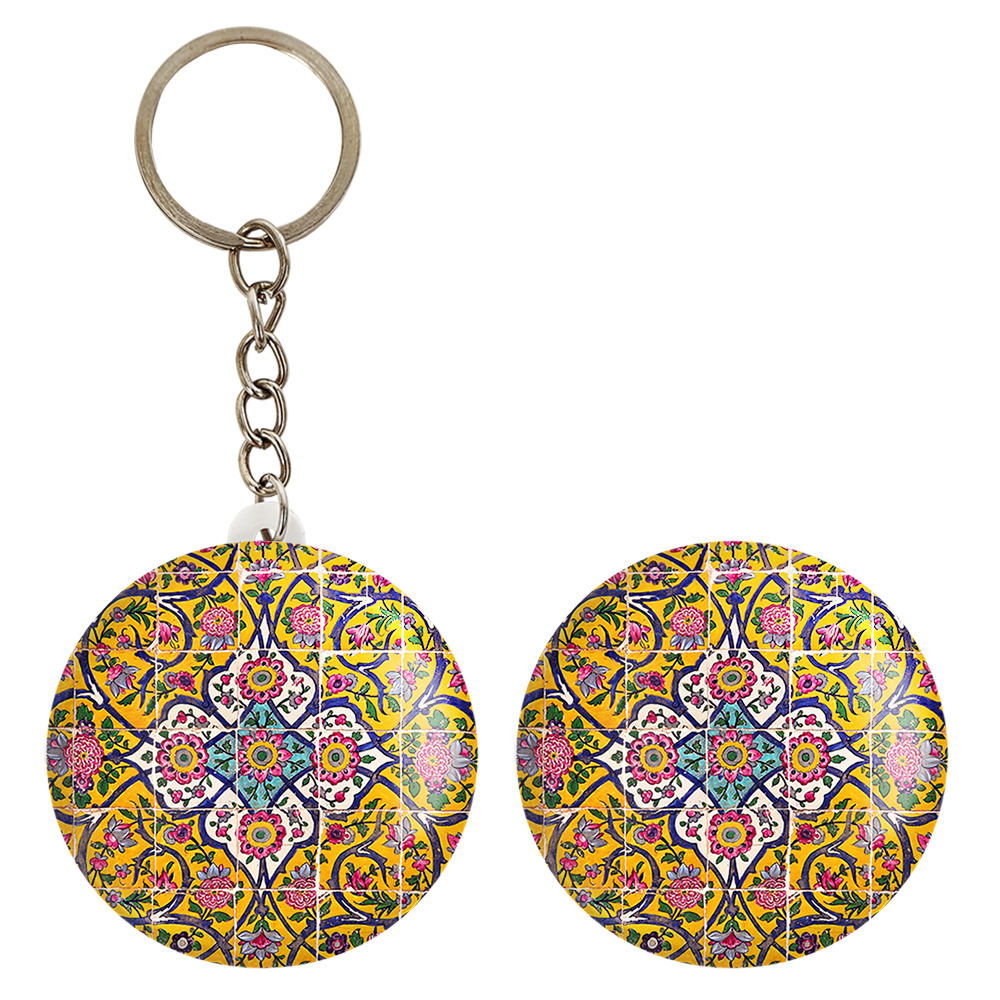 پیکسل خندالو مدل کاشی کد 2192 به همراه جاکلیدی