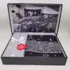 سرویس ملحفه کاتن باکس مدل Dark Round Gri دو نفره 4 تکه